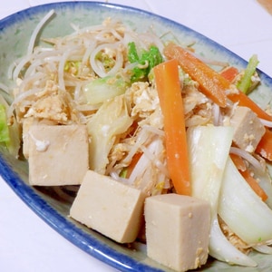 予想外の美味しさ！高野豆腐でマーミナーチャンプルー